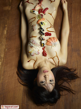 Lulu By Petter Hegre In Sushi - 11