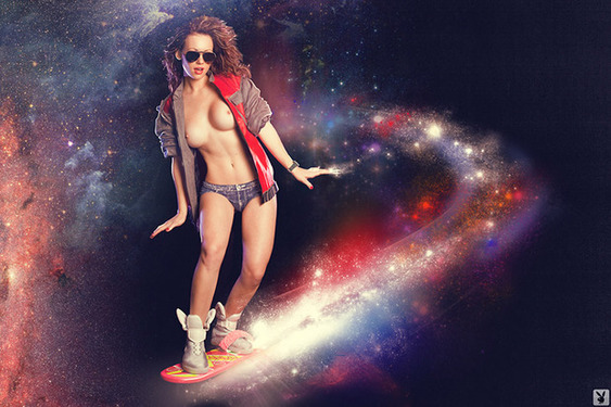 Kimberly Phillips And Jessica Danielle Back To The Future For Playboy - 12