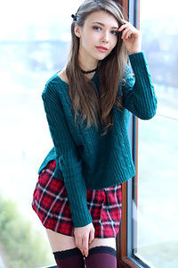 Mila Azul In Hot Mini Skirt And Sweater