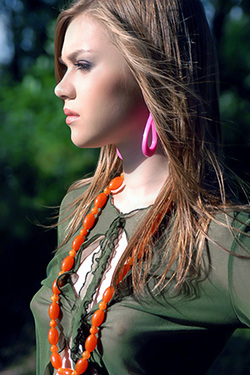  in "Teen Hottie in Seethru Green Top via Zemani" via Zemani