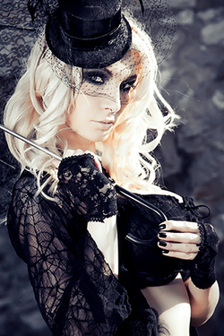 Susan Wayland in "Susan Wayland As Goth Queen" via susanwayland.com