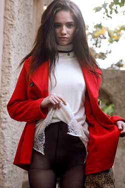 Lanah Adams in "Little Red Riding Hood" via Zishy